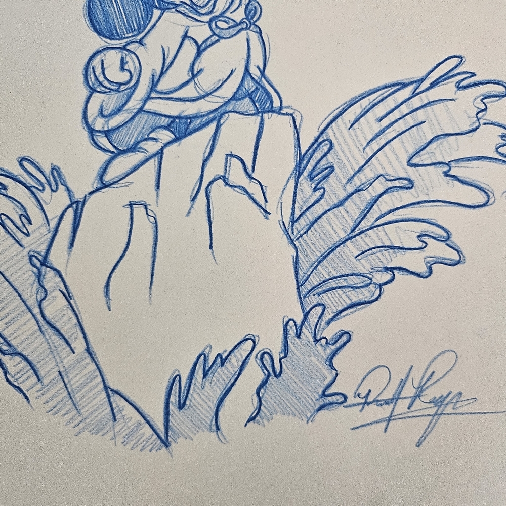Disney Sorcerer Mickey Fantasia Fantasmic Drawing/Sketch Animation Art - Picture 2 of 6